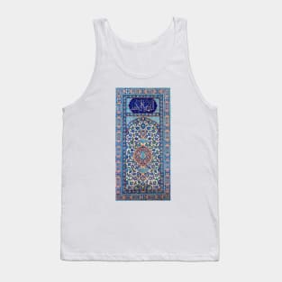 Traditional blue turkish pattern Tank Top